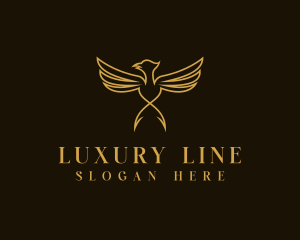 Luxury Wings Bird  logo design