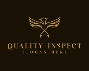 Luxury Wings Bird  logo design