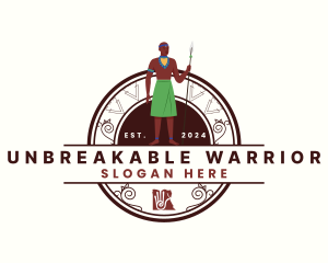 African Tribe Warrior logo design