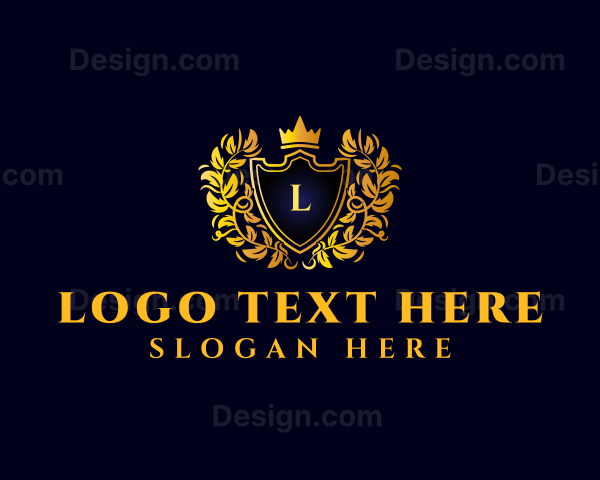 Luxury Crown Shield Logo