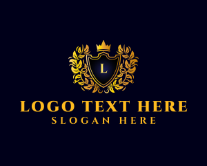 Luxury Crown Shield logo