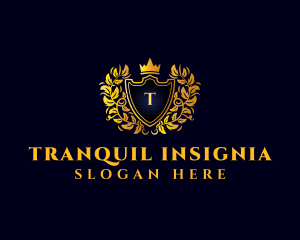 Luxury Crown Shield logo design