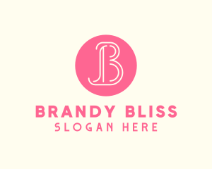 Pink Beauty Letter B logo design