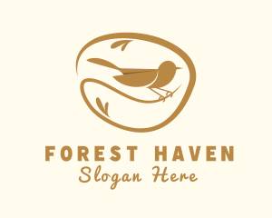 Perched Bird Forest logo design