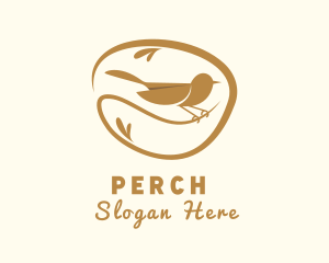 Perched Bird Forest logo design