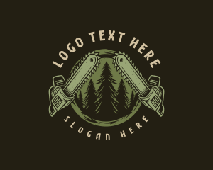 Forest Chainsaw Logging  logo