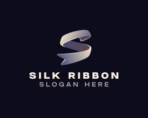 Elegant 3D Ribbon Letter S logo design