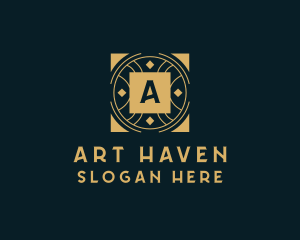 Geometric Art Deco Business logo design