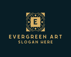 Geometric Art Deco Business logo design