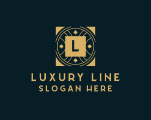 Geometric Art Deco Business logo design