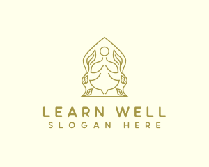 Yoga Wellness Prayer logo design