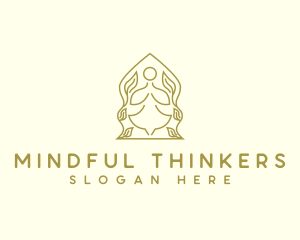 Yoga Wellness Prayer logo design