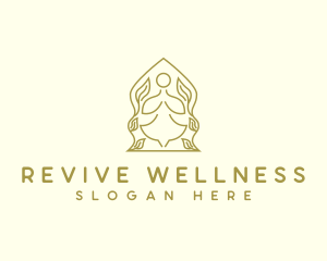 Yoga Wellness Prayer logo design