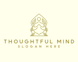 Yoga Wellness Prayer logo design