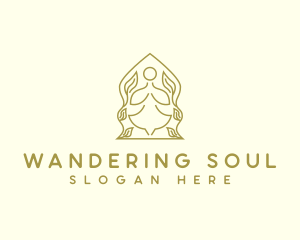 Yoga Wellness Prayer logo design