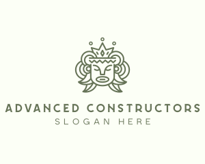 Ancient Mayan King Head logo design