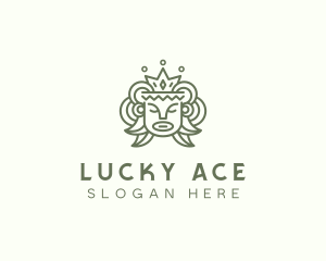 Ancient Mayan King Head logo design