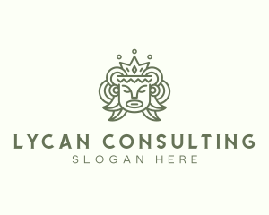 Ancient Mayan King Head logo design