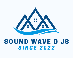 Real Estate House Wave logo design