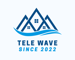 Real Estate House Wave logo design