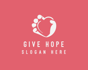 Heart Donation Charity logo design
