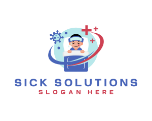 Medical Sick Patient logo design