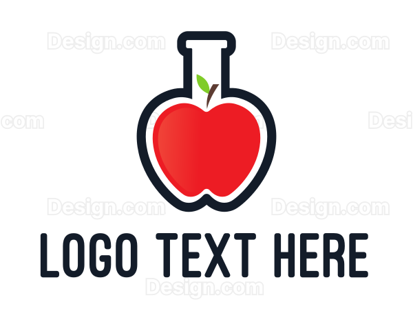 Apple Test Tube Logo