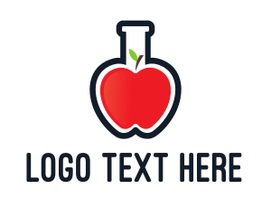 Innovative - Apple Test Tube logo design
