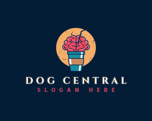 Hot Brain Beverage logo design