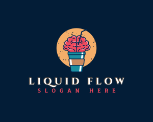 Hot Brain Beverage logo design