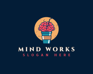 Hot Brain Beverage logo design