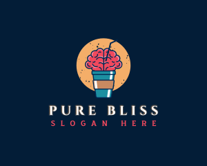 Hot Brain Beverage logo design