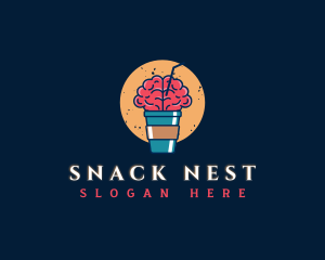 Hot Brain Beverage logo design