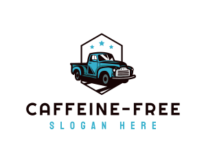 Retro Pickup Truck logo design