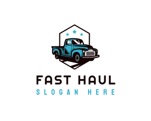 Retro Pickup Truck logo