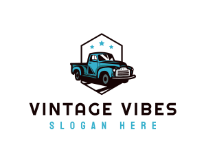 Retro Pickup Truck logo