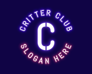 Neon Bar Night Club logo design