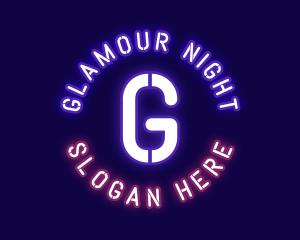 Neon Bar Night Club logo design