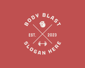 Hipster Gym Fitness logo design