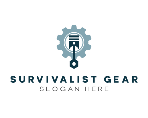 Industrial Piston Gear logo design