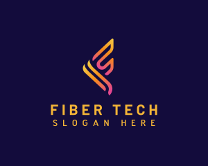 Professional Tech Letter F logo design