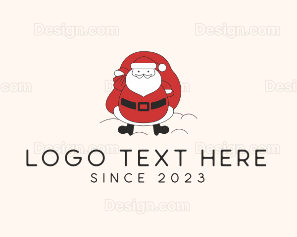 Santa Holiday Decor Logo