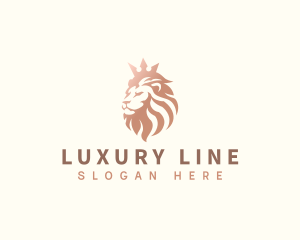 Luxury King Lion logo design