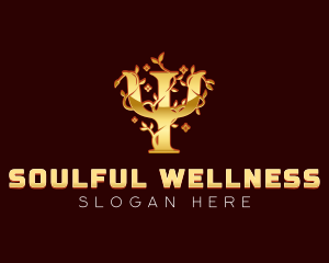 Psychology Wellness Ornament logo