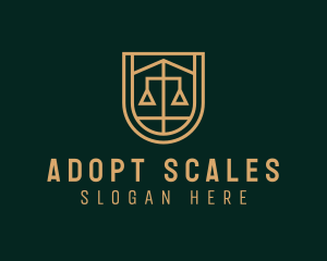 Gold Scale Law  logo design