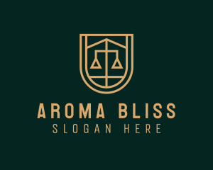 Gold Scale Law  logo design