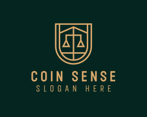 Gold Scale Law  logo design