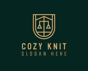 Gold Scale Law  logo design