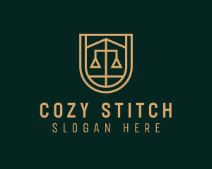 Gold Scale Law  logo design