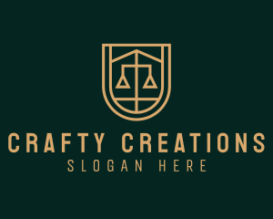 Gold Scale Law  logo design